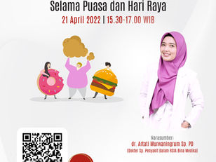 Webinar Bersahabat Dengan Lemak dan Kolesterol Selama Puasa dan Hari Raya