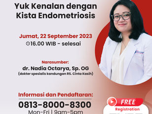 Webinar Kesehatan "Yuk Kenalan dengan Kista Endometriosis"