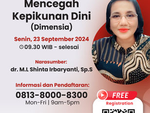 Webinar "Mencegah Kepikunan Dini (Dimensia)"