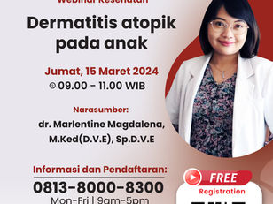 Webinar Dermatitis Atopik Pada Anak