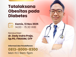 Webinar Kesehatan Tata Laksana Obesitas pada Diabetes